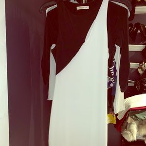 ARDEN B blk&white dress